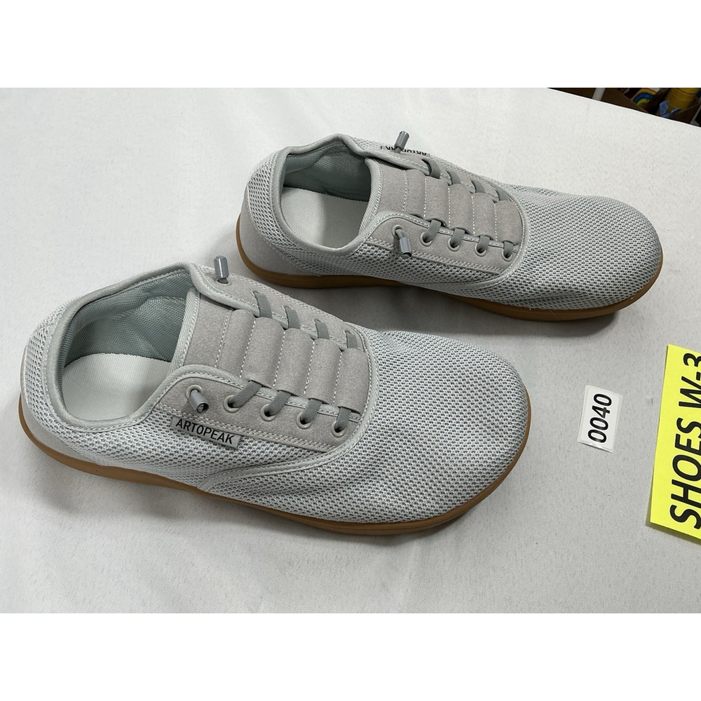 Womans New Artopeak Wide Barefoot Sneakers Gray Mesh Eu 45 Us 12.5 0040/w-3 - Picture 2 of 8